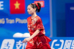 Vẻ kiều diễm của vận động viên Wushu Việt vừa đoạt 2 HCV giải thế giới “gây sốt“