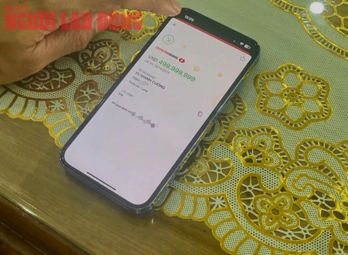 Nam thanh niên chủ động trả lại 500 triệu đồng chuyển nhầm - 2