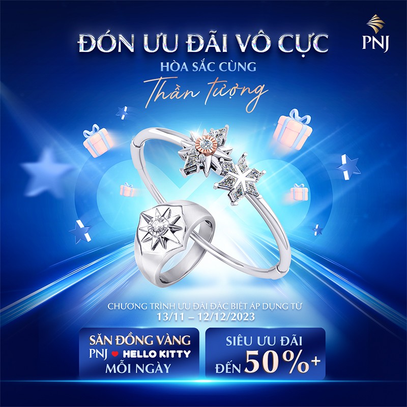 PNJ mang đến những trải nghiệm mua sắm mới lạ, thú vị cùng cơ hội sở hữu những món trang sức yêu thích với mức giá ưu đãi.