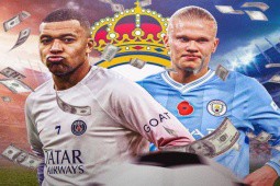 Real lại tính mua Haaland và Mbappe, chi 342 triệu bảng xây “Galacticos 3.0“