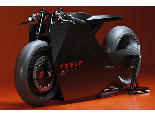 ”Tròn mắt” với mô hình xe mô tô điện Tesla