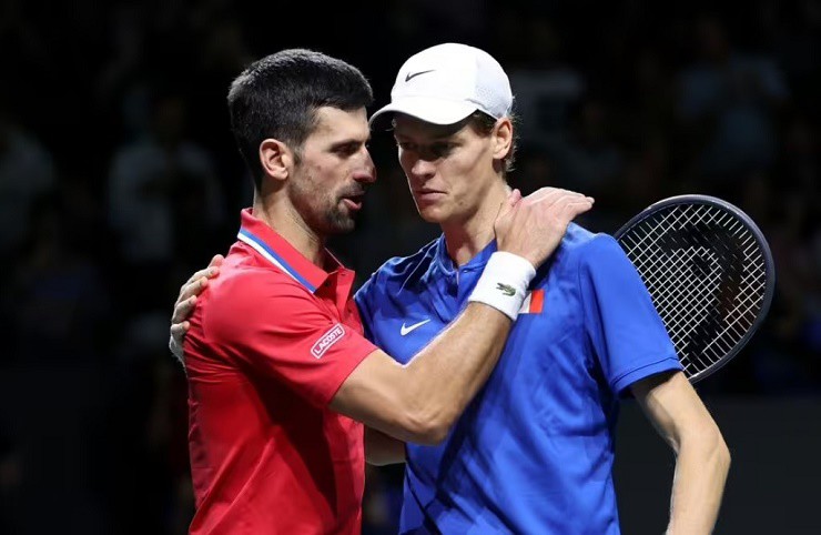 Sinner đánh bại Djokovic ở cả nội dung đơn và đôi tại Davis Cup