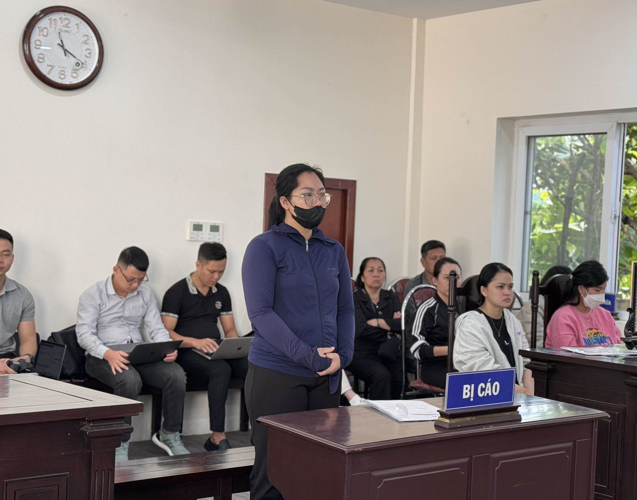 Bị cáo Chu Uyển Vân tại phiên tòa