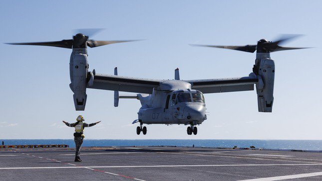 Một chiếc V-22 Osprey của quân đội Mỹ.