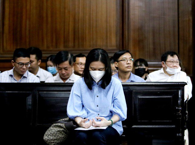 Bà Nguyễn Trần Ngọc Diễm tại phiên tòa.