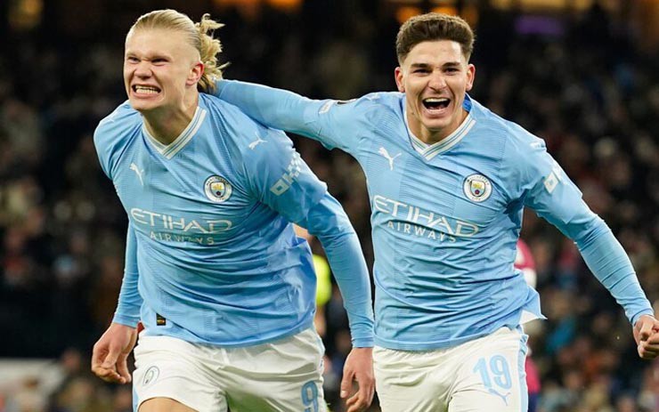 Hàng công của đương kim vô địch Man City tỏ ra quá mạnh