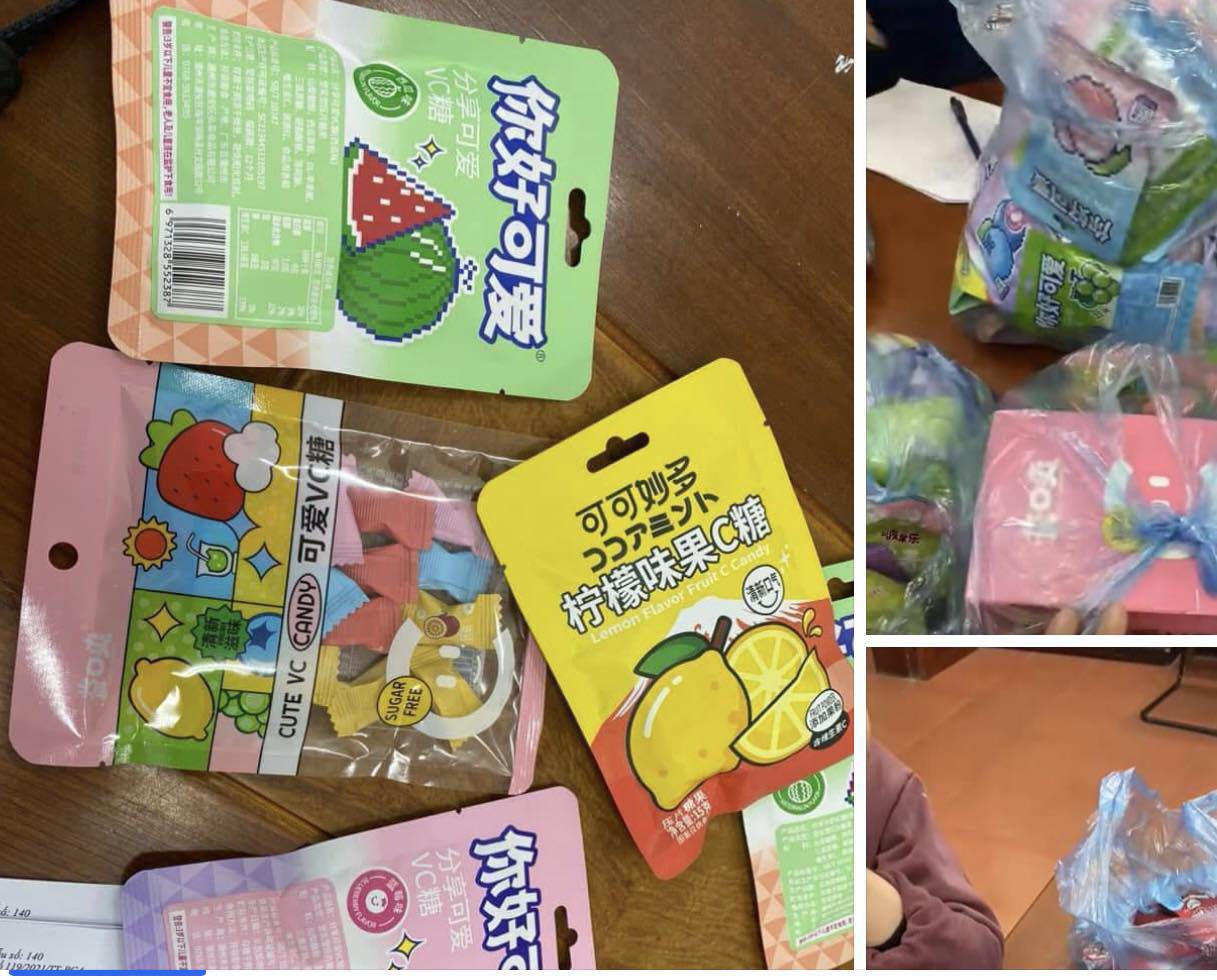 Những gói kẹo công an thu giữ tại cổng trường học trên địa bàn tỉnh Lạng Sơn không&nbsp;chứa chất ma tuý.