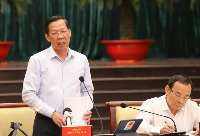Chủ tịch UBND TP HCM Phan Văn Mãi cho biết trong năm 2023, thành phố phải tập trung sức người rất nhiều để giải quyết các việc tồn đọng; Ảnh: Nguyễn Phan