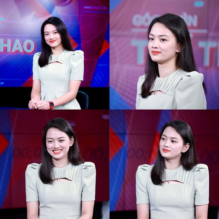 Hoa khôi bóng chuyền Thu Hoài xinh đẹp trên sóng truyền hình, Thanh Thúy khoe vai trần - 1