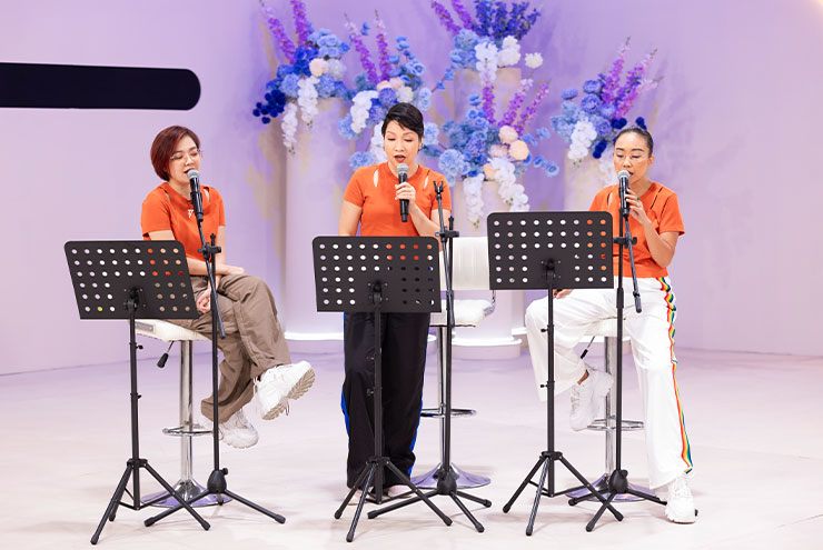 Ở công diễn 2, diva Mỹ Linh cùng nhóm với Thanh Ngọc và Đoan Trang.