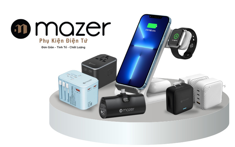 Phụ kiện Mazer rất đa dạng, phục vụ người dùng có tính di động cao.