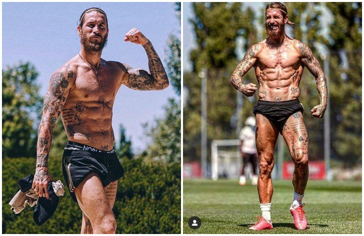 Điểm mạnh nhất của Sergio Ramos chính là phần bụng và đùi.&nbsp;
