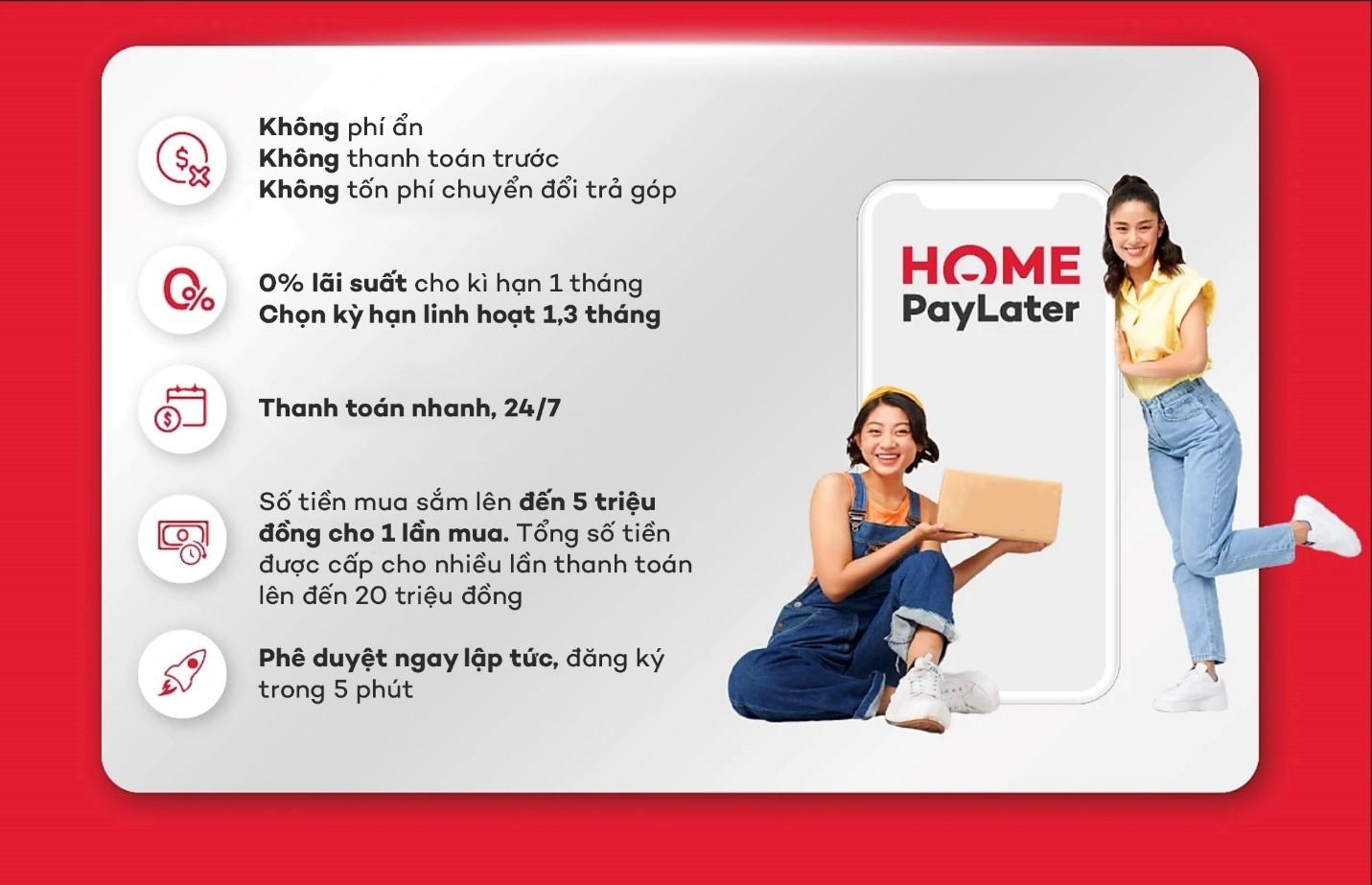 Home PayLater - Trải nghiệm mua sắm hiện đại và cơ hội nhận ngay khuyến mãi hot - 2