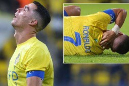 Ronaldo chấn thương vùng cổ, vắng mặt khi Al Nassr thi đấu ở Cúp C1 châu Á