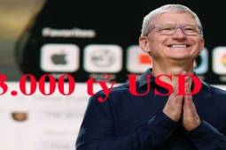 Apple lại cán mốc giá trị vốn hóa 3.000 tỷ USD