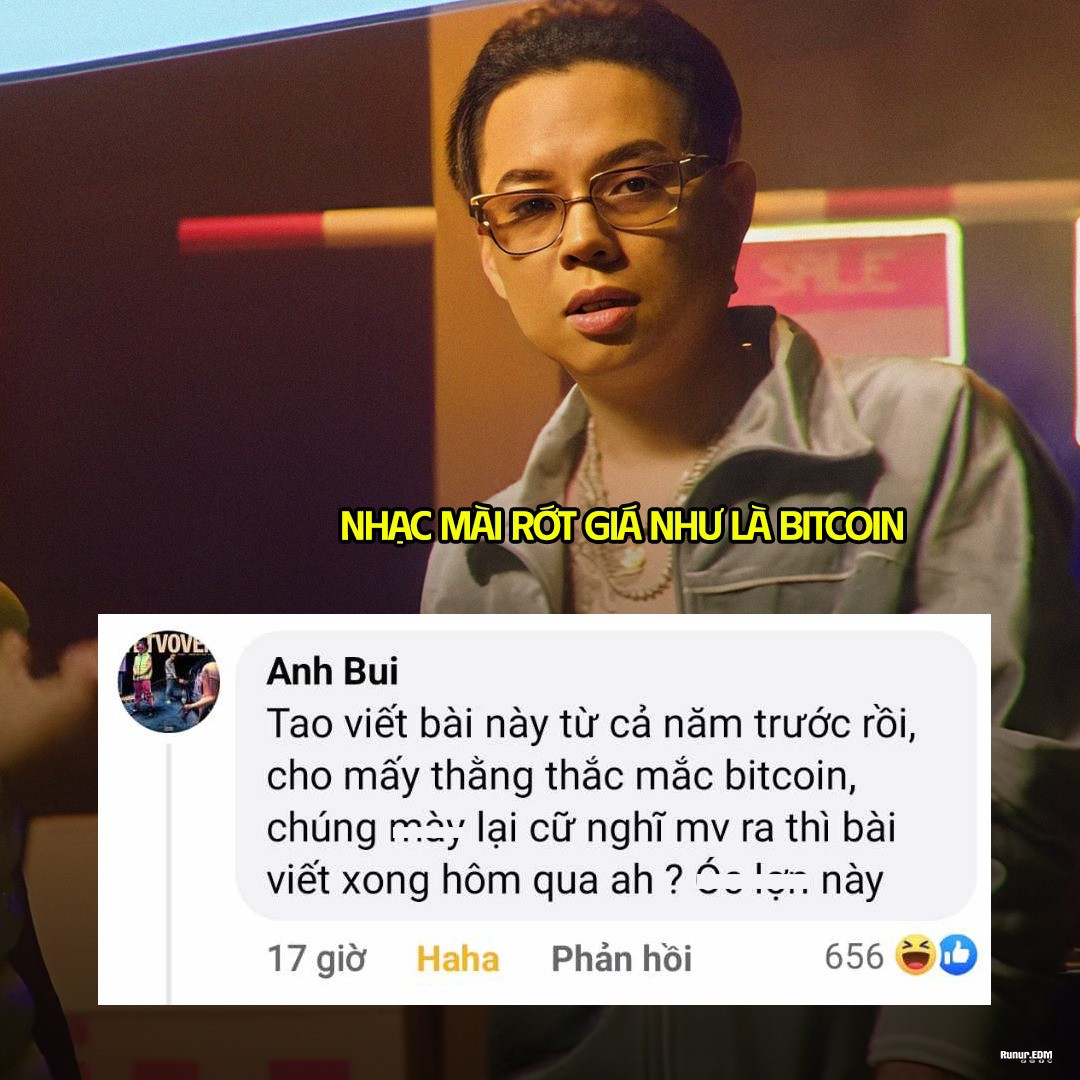 Sau đó, nam rapper "đấu khẩu" với&nbsp;khán giả khi bị chỉ trích vì nội dung nhắc đến bitcoin