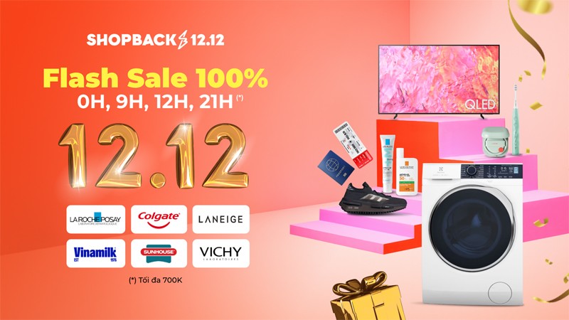 ShopBack Sale 12.12: Lì xì sớm cho người dùng 4 sàn, tăng hoàn tiền cho 3 ngành hàng - 3