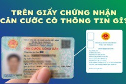 Trên giấy chứng nhận căn cước có thông tin gì?