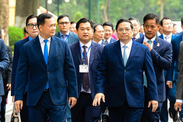 Cận cảnh Thủ tướng Phạm Minh Chính chủ trì lễ đón Thủ tướng Campuchia Hun Manet - 16