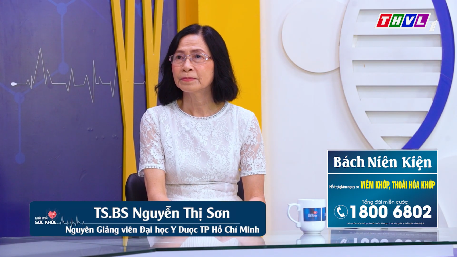 TS.BS. Nguyễn Thị Sơn phân tích trên Truyền hình Vĩnh Long