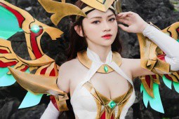 Lê Bống cosplay nữ pháp sư Lauriel game Liên Quân Mobile đẹp cỡ nào?