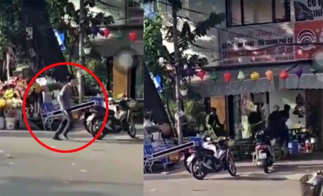 Hà Nội: Một cảnh sát bị thương khi khống chế đối tượng cầm dao trên phố - 1