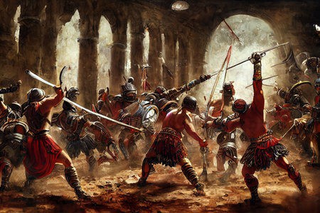 Binh đoàn La Mã trong một trận chiến. Ảnh: Rocheap