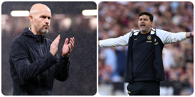 Ten Hag và Pochettino đứng trước nguy cơ bị sa thải