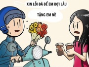 Tranh vui - Cuộc nói chuyện đầy cảm lạnh giữa con trai và con gái