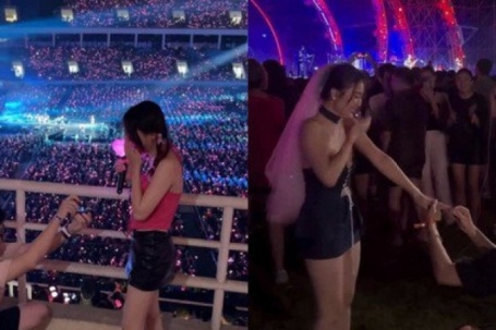 Cầu hôn tại concert âm nhạc của thần tượng ngày càng được Gen Z yêu thích