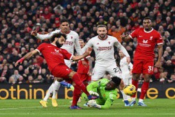 Video bóng đá Liverpool - MU: 34 pha dứt điểm, bức tường kiên cố (Ngoại hạng Anh)