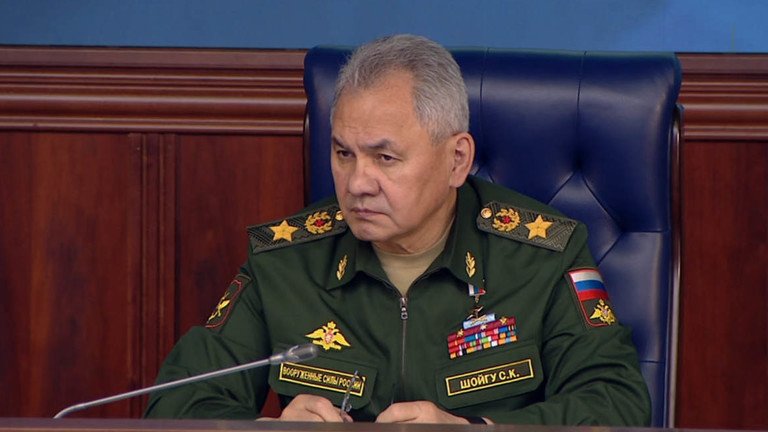 &nbsp;Bộ trưởng Quốc phòng Nga – ông Sergei Shoigu (ảnh: RT)