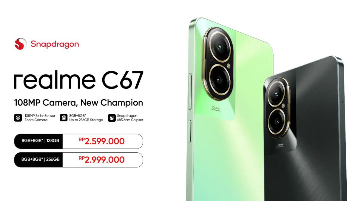 Ra mắt Realme C67 4G với ngoại hình cực đẹp, camera 108MP
