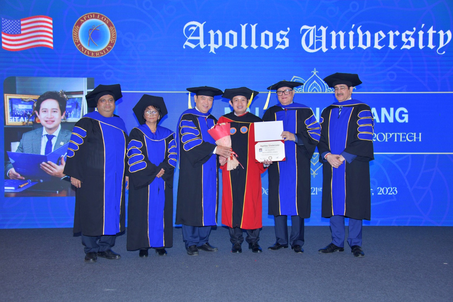 Tiến sĩ danh dự của Trường đại học tại Mỹ được trao tặng cho Doanh nhân Hoàng Mai Chung - 2
