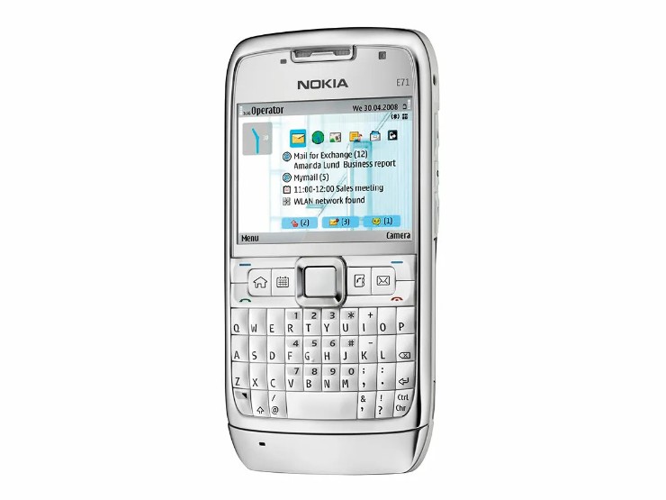 Nokia E71 (2008): Chiếc điện thoại vượt trội hơn BlackBerry và từng được yêu thích một thời với thân kim loại, màn hình 320 x 240 sắc nét và bàn phím tuyệt vời để mọi người có thể tương tác, đặc biệt thu hút ánh nhìn từ những thành viên trong phòng họp khi nó được sử dụng.
