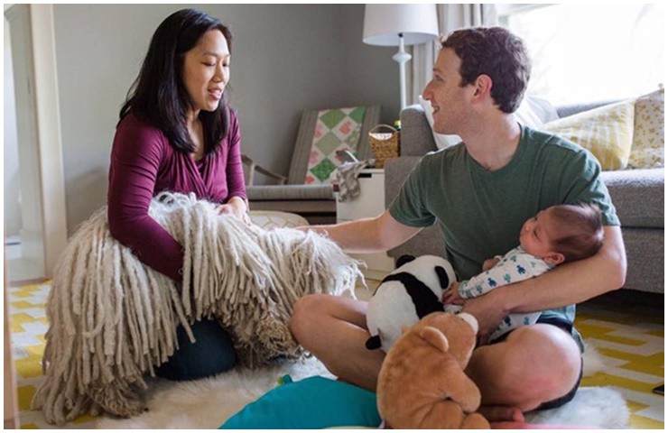 Nhà sáng lập Facebook Mark Zuckerberg và vợ Priscilla Chan đã có với nhau 3 người con gái đáng yêu.&nbsp;
