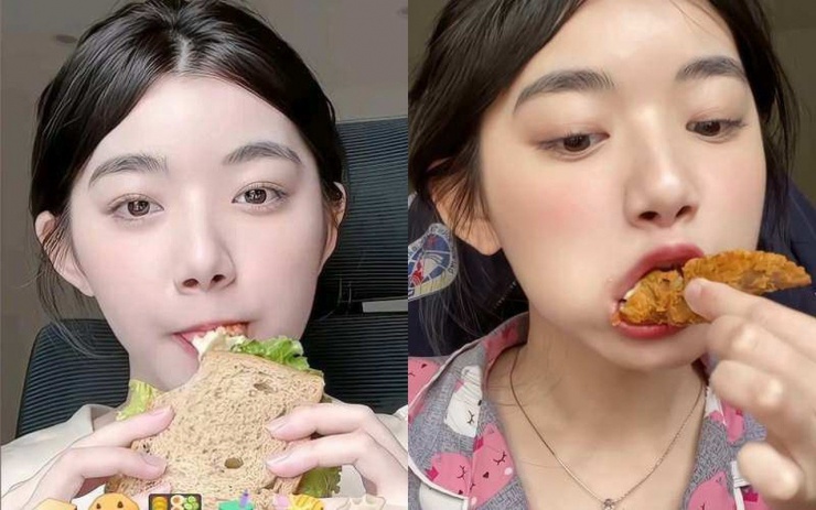 “Hot girl mukbang” Nghệ An chỉ ngồi ăn cũng hút hàng triệu lượt xem - 1