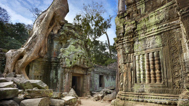 Phế tích đền Ta Prohm, nơi ẩn chứa nhiều hiện vật tuyệt tác xứng tầm báu vật - Ảnh: CƠ QUAN QUỐC GIA APSARA