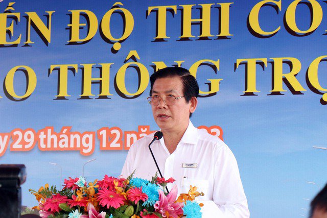 Ông Lương Minh Phúc thông tin về tiến độ các dự án trọng điểm