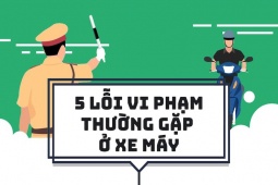 Mức phạt tiền 5 lỗi vi phạm thường gặp ở xe máy