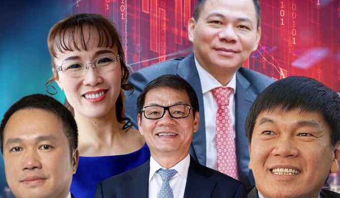 Tại thời điểm cuối năm 2023, Việt Nam còn 5 tỷ phú USD trên bảng xếp hạng Forbes