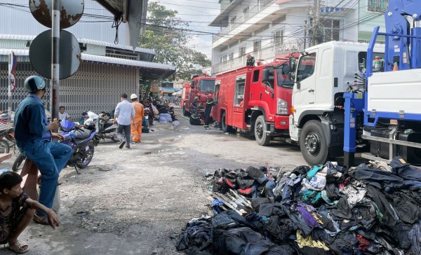 Hiện trường vụ hỏa hoạn.