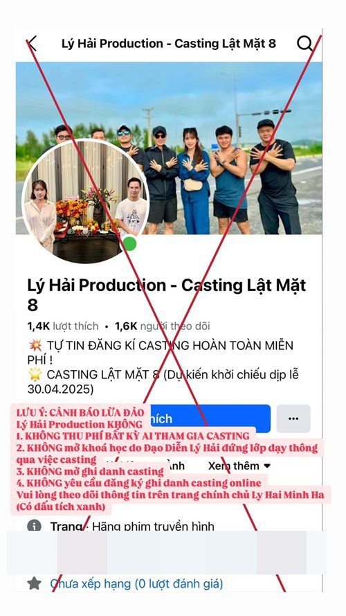 Đạo diễn Lý Hải bị giả mạo thông tin trên mạng xã hội. Ảnh: FB Lý Hải - Minh Hà.