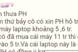 Cô giáo xin phụ huynh hỗ trợ tiền mua máy tính: 'Vi phạm cả đạo lý và pháp lý'