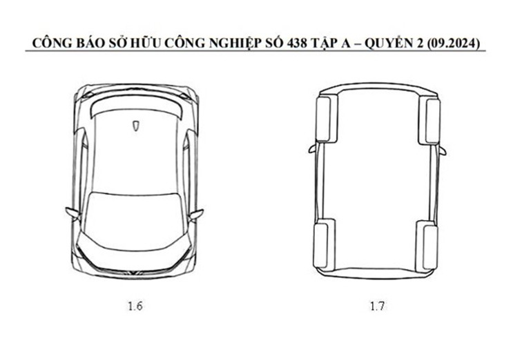 VinFast đăng ký kiểu dáng mẫu xe điện mới nhỏ hơn cả VF 3 - 2