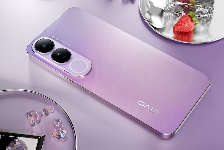 Vivo V40 Lite purple.