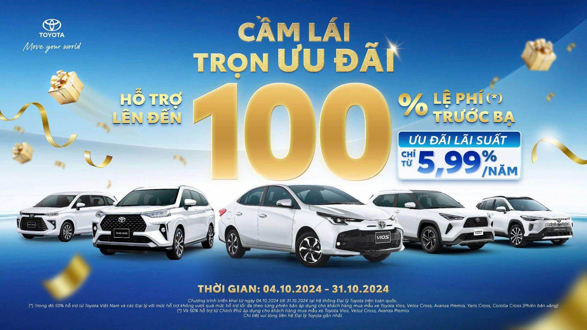 Chương trình ưu đãi hấp dẫn dành cho 5 năm xe của Toyota