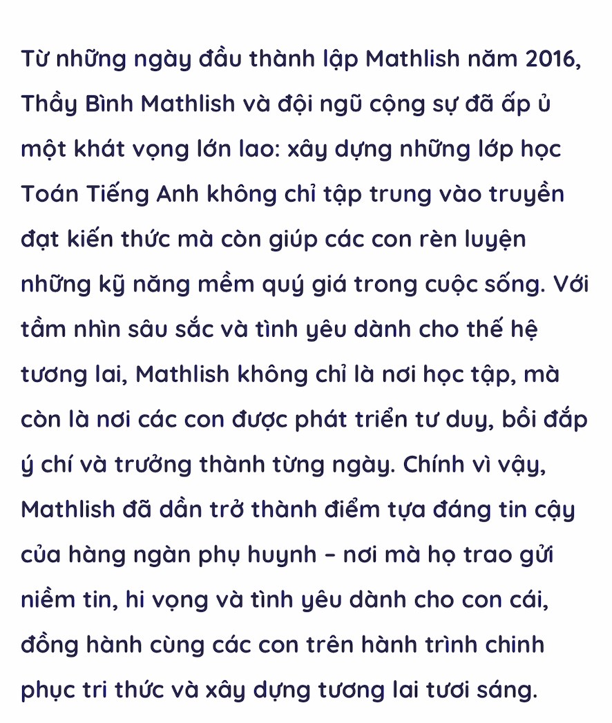 Học Toán Tiếng Anh Mathlish - hành trình 10 năm lan tỏa tri thức - 7