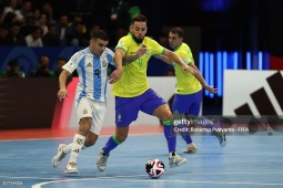 Video bóng đá Brazil - Argentina: Đăng quang kịch tính (Chung kết Futsal World Cup)