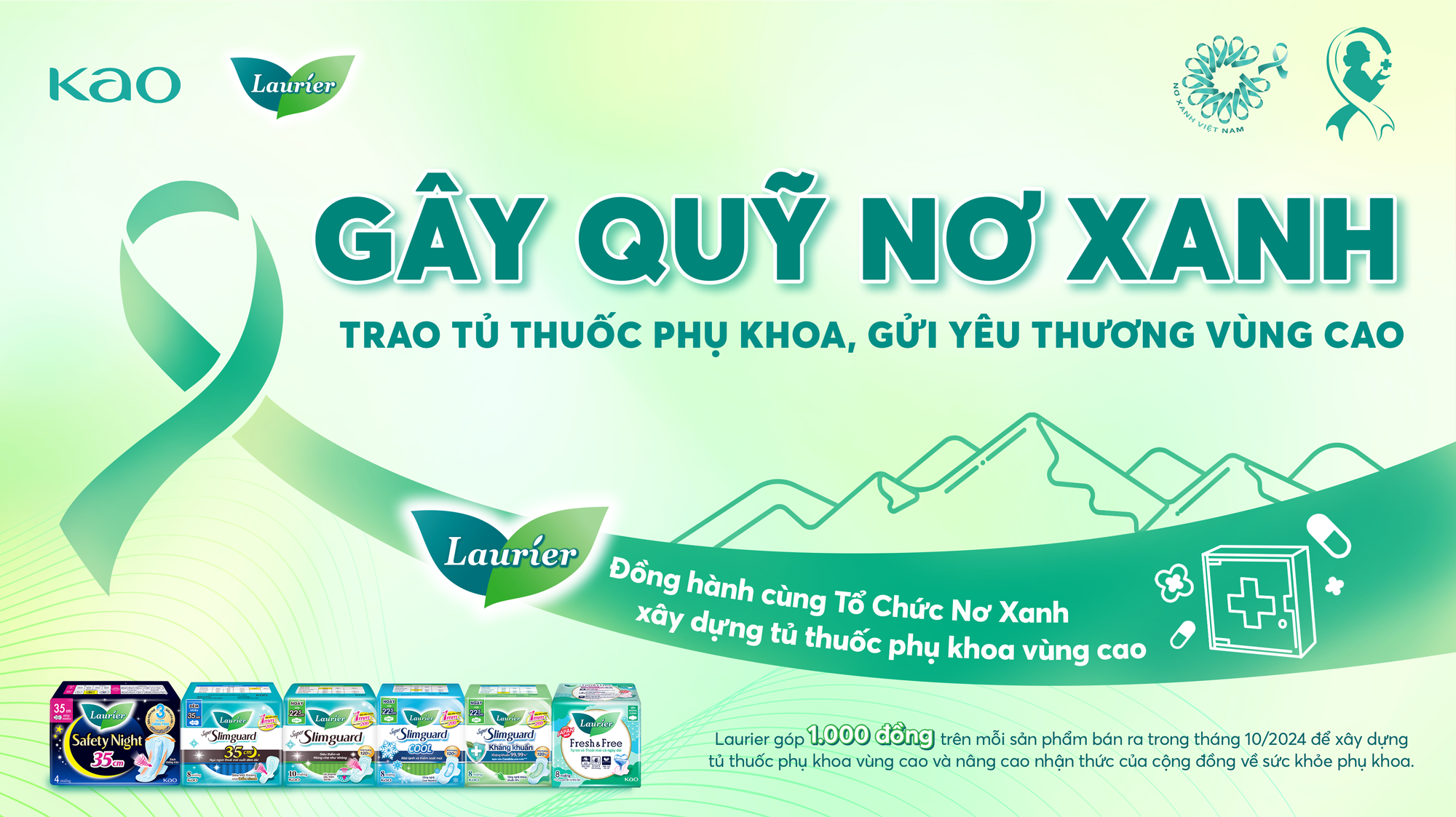 Thông tin về chiến dịch Gây Quỹ Nơ Xanh tháng 10 năm 2024